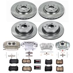 PowerStop Z17 Evolution Plus Stock Replacement Brake Kits with Calipers for 2003-2008 350Z, 2003-2004 G35 - KCOE4488A