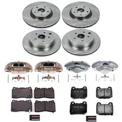 PowerStop Z17 Evolution Plus Stock Replacement Brake Kits with Calipers for 2008-2014 IMPREZA, 2015-2017 WRX STI - KCOE4490