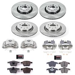PowerStop Z17 Evolution Plus Stock Replacement Brake Kits with Calipers for 2003-2014 XC90 - KCOE4502