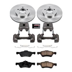 PowerStop Z17 Evolution Plus Stock Replacement Brake Kits with Calipers for 2007-2010 ESCAPE, 2008-2010 MARINER, 2005-2010 TRIBUTE - KCOE4580A