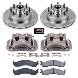 PowerStop Z17 Evolution Plus Stock Replacement Brake Kits with Calipers for 1999-2002 E-350 ECONOLINE CLUB WAGON, 2001-2002 E-350 SUPER DUTY - KCOE5088A