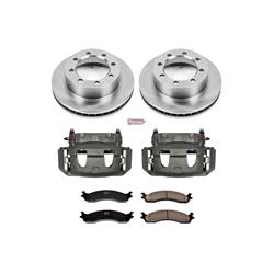 PowerStop Z17 Evolution Plus Stock Replacement Brake Kits with Calipers for 1995-1999 F-250, 1997 F-250 HD, 1995-1997 F-350 - KCOE5089
