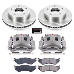 PowerStop Z17 Evolution Plus Stock Replacement Brake Kits with Calipers for 2000-2001 RAM 1500 - KCOE5142