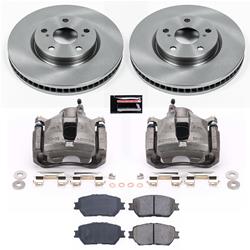 PowerStop Z17 Evolution Plus Stock Replacement Brake Kits with Calipers for 2006 GS300, 2009-2015 IS250 - KCOE5272