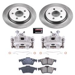 PowerStop Z17 Evolution Plus Stock Replacement Brake Kits with Calipers for 2004-2005 S40, 2005 V50 - KCOE5309A