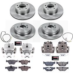 PowerStop Z17 Evolution Plus Stock Replacement Brake Kits with Calipers for 2006 325XI - KCOE5357