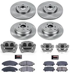 PowerStop Z17 Evolution Plus Stock Replacement Brake Kits with Calipers for 2007-2013 MDX, 2010-2013 ZDX - KCOE5369