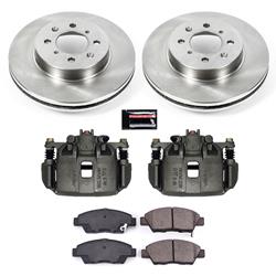 PowerStop Z17 Evolution Plus Stock Replacement Brake Kits with Calipers for 2009-2014 FIT - KCOE5382