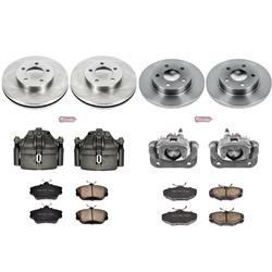 PowerStop Z17 Evolution Plus Stock Replacement Brake Kits with Calipers for 1995 TAURUS - KCOE5447