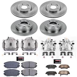 PowerStop Z17 Evolution Plus Stock Replacement Brake Kits with Calipers for 2009-2011 AZERA - KCOE5474A