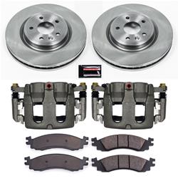 PowerStop Z17 Evolution Plus Stock Replacement Brake Kits with Calipers for 2010 TAURUS - KCOE5507