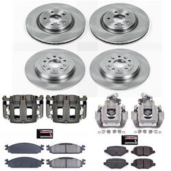 PowerStop Z17 Evolution Plus Stock Replacement Brake Kits with Calipers for 2009 FLEX, 2009-2010 MKS - KCOE5510