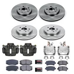 PowerStop Z17 Evolution Plus Stock Replacement Brake Kits with Calipers KCOE5515