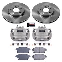 PowerStop Z17 Evolution Plus Stock Replacement Brake Kits with Calipers for 2014-2015 CRUZE, 2012-2017 VERANO, 2011-2015 VOLT - KCOE5554