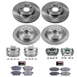 PowerStop Z17 Evolution Plus Stock Replacement Brake Kits with Calipers for 2014-2015 CRUZE, 2011-2015 VOLT - KCOE5555A