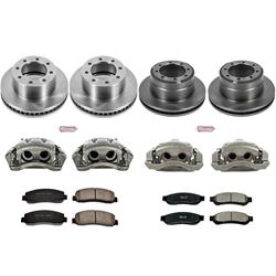 PowerStop Z17 Evolution Plus Stock Replacement Brake Kits with Calipers for 2010-2011 F-350 SUPER DUTY, 2010-2012 F-450 SUPER DUTY - KCOE5574