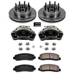 PowerStop Z17 Evolution Plus Stock Replacement Brake Kits with Calipers for 2007-2008 F-250 SUPER DUTY, 2007-2010 F-350 SUPER DUTY - KCOE5585