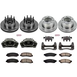 PowerStop Z17 Evolution Plus Stock Replacement Brake Kits with Calipers for 2007-2008 F-250 SUPER DUTY, 2007-2010 F-350 SUPER DUTY - KCOE5586