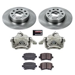 PowerStop Z17 Evolution Plus Stock Replacement Brake Kits with Calipers for 2010 GOLF - KCOE5666