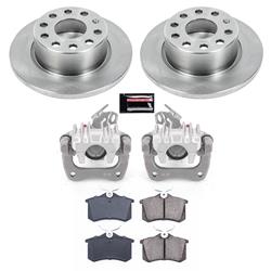 PowerStop Z17 Evolution Plus Stock Replacement Brake Kits with Calipers for 2010-2013 A3, 2013-2019 BEETLE, 2012-2018 JETTA - KCOE5671