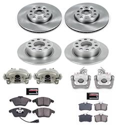 PowerStop Z17 Evolution Plus Stock Replacement Brake Kits with Calipers for 2010-2013 A3, 2013-2019 BEETLE, 2012-2018 JETTA - KCOE5749