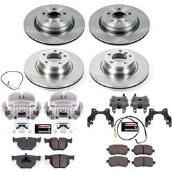PowerStop Z17 Evolution Plus Stock Replacement Brake Kits with Calipers for 2006 330XI - KCOE5768
