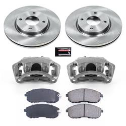PowerStop Z17 Evolution Plus Stock Replacement Brake Kits with Calipers for 2007-2012 SENTRA - KCOE5817B