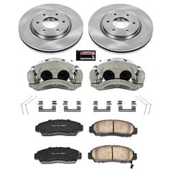 PowerStop Z17 Evolution Plus Stock Replacement Brake Kits with Calipers for 2012-2015 ARMADA, 2011-2024 TITAN - KCOE5821
