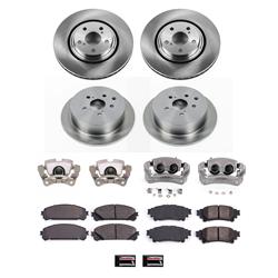 PowerStop Z17 Evolution Plus Stock Replacement Brake Kits with Calipers for 2014-2019 HIGHLANDER, 2010-2015 RX350, 2011-2020 SIENNA - KCOE5828A