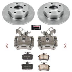 PowerStop Z17 Evolution Plus Stock Replacement Brake Kits with Calipers for 1996-2001 A4 QUATTRO - KCOE584