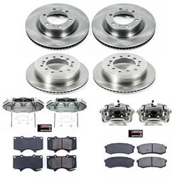 PowerStop Z17 Evolution Plus Stock Replacement Brake Kits with Calipers for 2015-2024 4RUNNER, 2016-2023 GX460 - KCOE5874A