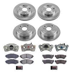 PowerStop Z17 Evolution Plus Stock Replacement Brake Kits with Calipers for 2004-2006 FORENZA, 2005-2006 RENO - KCOE5895