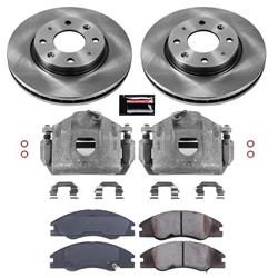 PowerStop Z17 Evolution Plus Stock Replacement Brake Kits with Calipers for 2004-2009 SPECTRA, 2005-2009 SPECTRA5 - KCOE5903