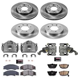 PowerStop Z17 Evolution Plus Stock Replacement Brake Kits with Calipers for 2004-2009 SPECTRA, 2005-2009 SPECTRA5 - KCOE5904