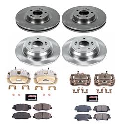 PowerStop Z17 Evolution Plus Stock Replacement Brake Kits with Calipers for 2009 GENESIS - KCOE5922