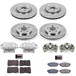PowerStop Z17 Evolution Plus Stock Replacement Brake Kits with Calipers for 2012 MUSTANG - KCOE5942