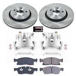 PowerStop Z17 Evolution Plus Stock Replacement Brake Kits with Calipers for 2011-2017 DURANGO, 2011-2012 GRAND CHEROKEE - KCOE5954