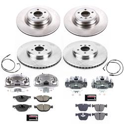 PowerStop Z17 Evolution Plus Stock Replacement Brake Kits with Calipers for 2009 750I, 750LI - KCOE6013