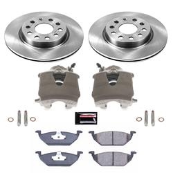 PowerStop Z17 Evolution Plus Stock Replacement Brake Kits with Calipers for 2011-2015 JETTA - KCOE6041