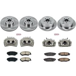PowerStop Z17 Evolution Plus Stock Replacement Brake Kits with Calipers for 2011-2013 FORESTER, 2011-2014 IMPREZA - KCOE6083