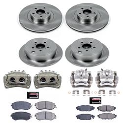 PowerStop Z17 Evolution Plus Stock Replacement Brake Kits with Calipers for 2013-2014 LEGACY, OUTBACK - KCOE6083A