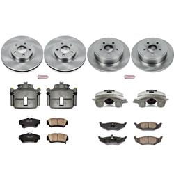 PowerStop Z17 Evolution Plus Stock Replacement Brake Kits with Calipers for 2010 PT CRUISER - KCOE6180