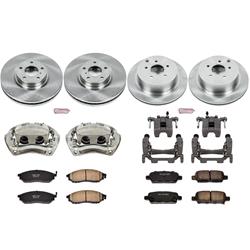 PowerStop Z17 Evolution Plus Stock Replacement Brake Kits with Calipers for 2011-2013 M56, M37, 2012-2013 M35H - KCOE6237