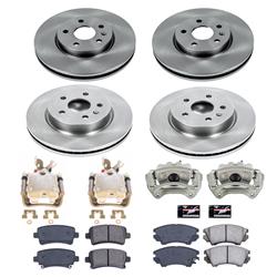 PowerStop Z17 Evolution Plus Stock Replacement Brake Kits with Calipers for 2010-2011 9-5 - KCOE6330