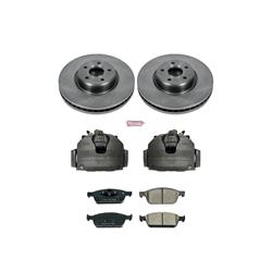 PowerStop Z17 Evolution Plus Stock Replacement Brake Kits with Calipers for 2013-2017 ESCAPE, 2014-2018 TRANSIT CONNECT - KCOE6349