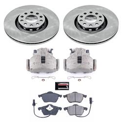 PowerStop Z17 Evolution Plus Stock Replacement Brake Kits with Calipers for 1998-1999 A6 - KCOE636