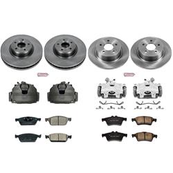PowerStop Z17 Evolution Plus Stock Replacement Brake Kits with Calipers for 2013-2016 ESCAPE, 2014-2018 TRANSIT CONNECT - KCOE6478