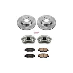 PowerStop Z17 Evolution Plus Stock Replacement Brake Kits with Calipers for 2013-2017 ACCORD, 2013-2014 FIT, 2013 ILX - KCOE6490