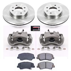PowerStop Z17 Evolution Plus Stock Replacement Brake Kits with Calipers for 2012-2017 ACCENT, RIO - KCOE6508