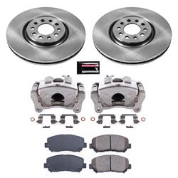 PowerStop Z17 Evolution Plus Stock Replacement Brake Kits with Calipers for 2015-2017 200, 2014-2022 CHEROKEE - KCOE6538